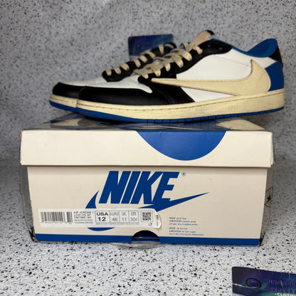Jordan 1 Low Travis Scott Fragment 12 Men “Preowned”