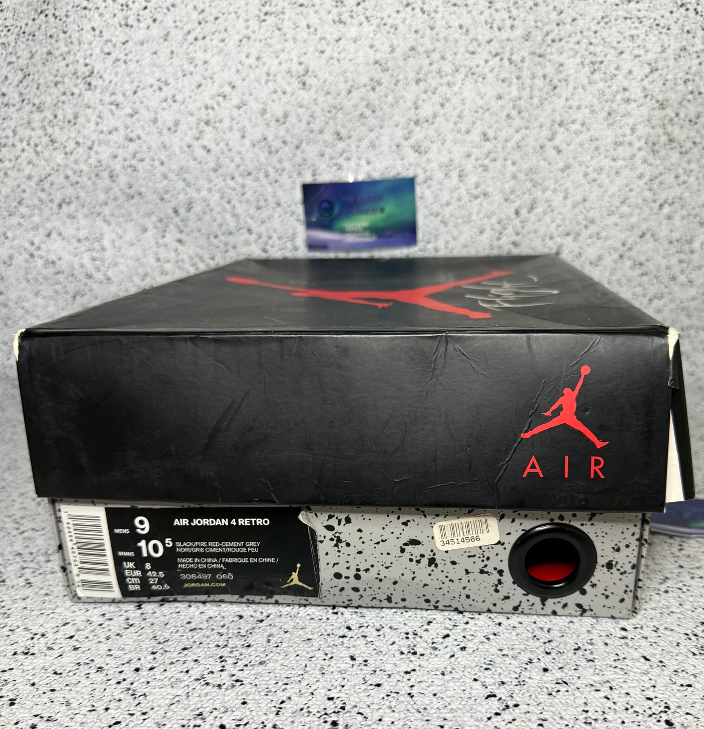 Jordan 4 Bred 2019 9 Men/10.5 Women “Preowned”