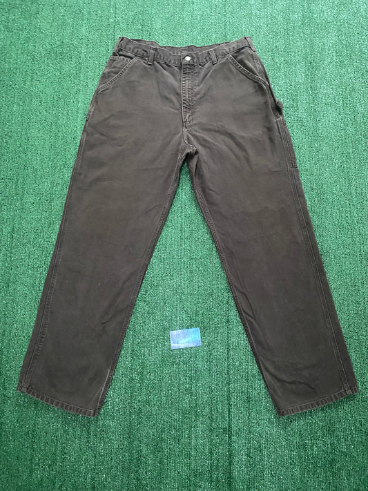 Vintage Carhartt chocolate carpenter pants