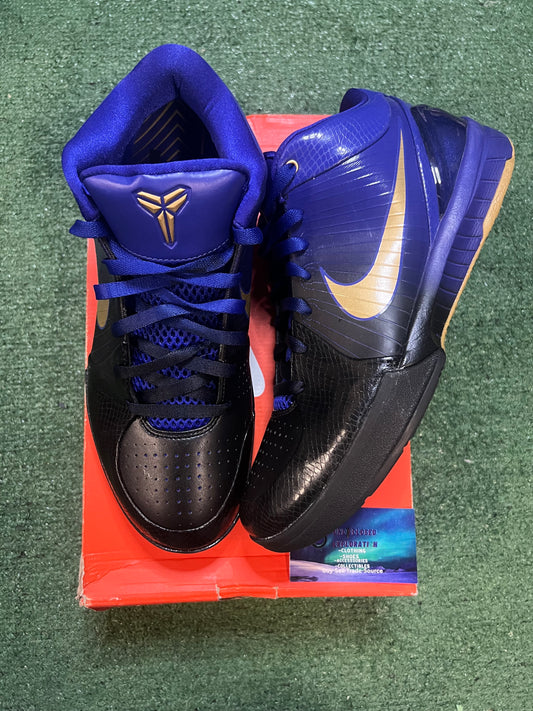 Nike Kobe IV 4 lakers away size 12men/13.5women