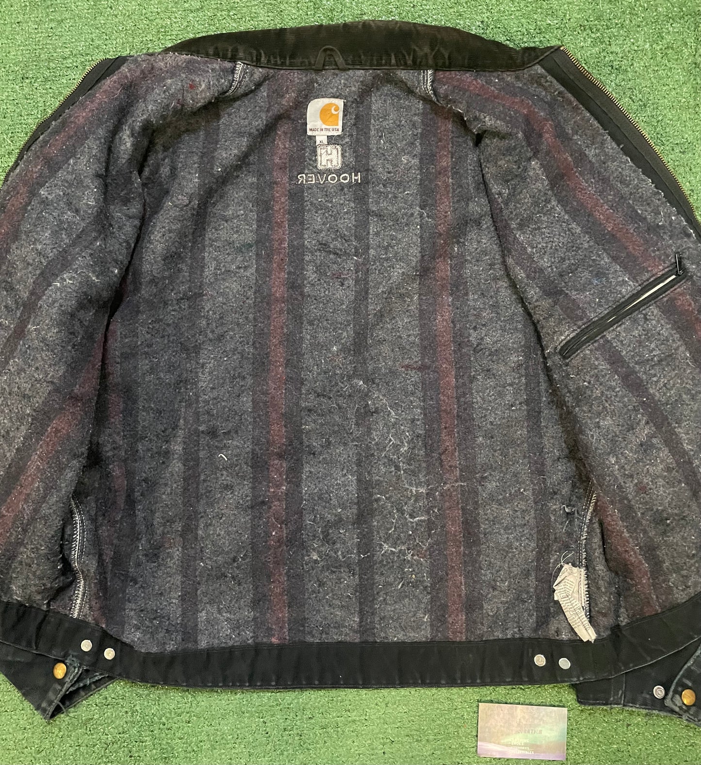 Vintage 2000s Carhartt Detroit black jacket