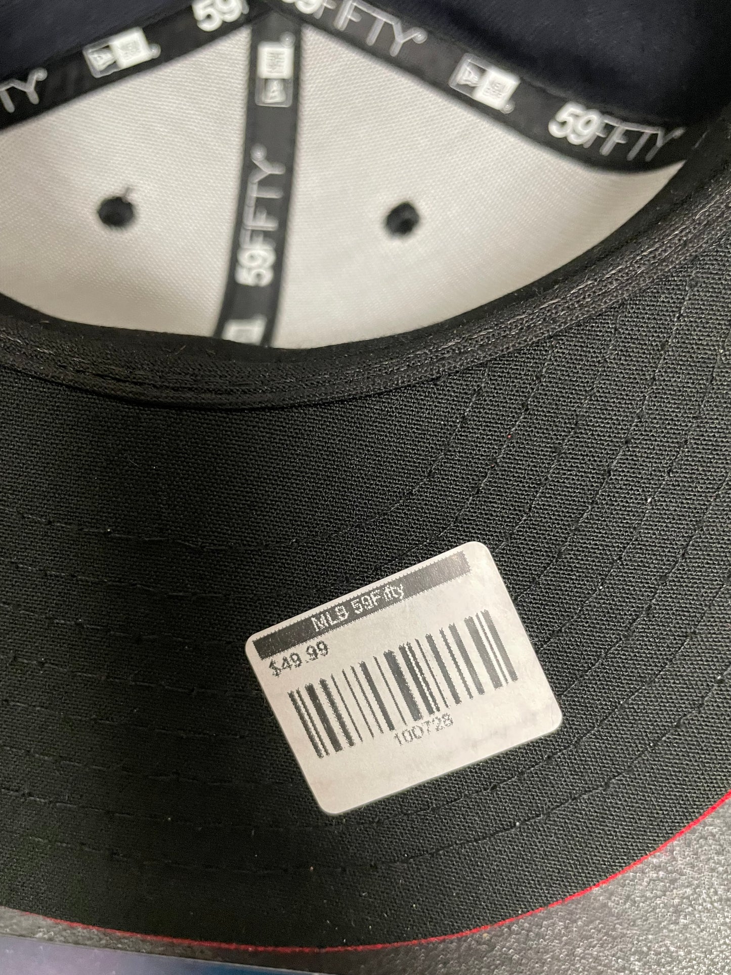 Atlanta Braves new era navy & red fitted hat
