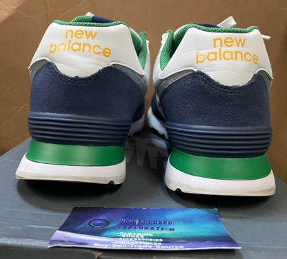 New Balance 574 varsity green indigo size 10men/11.5women