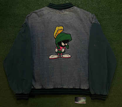 Vintage 1990s Marvin the Martian denim varsity jacket