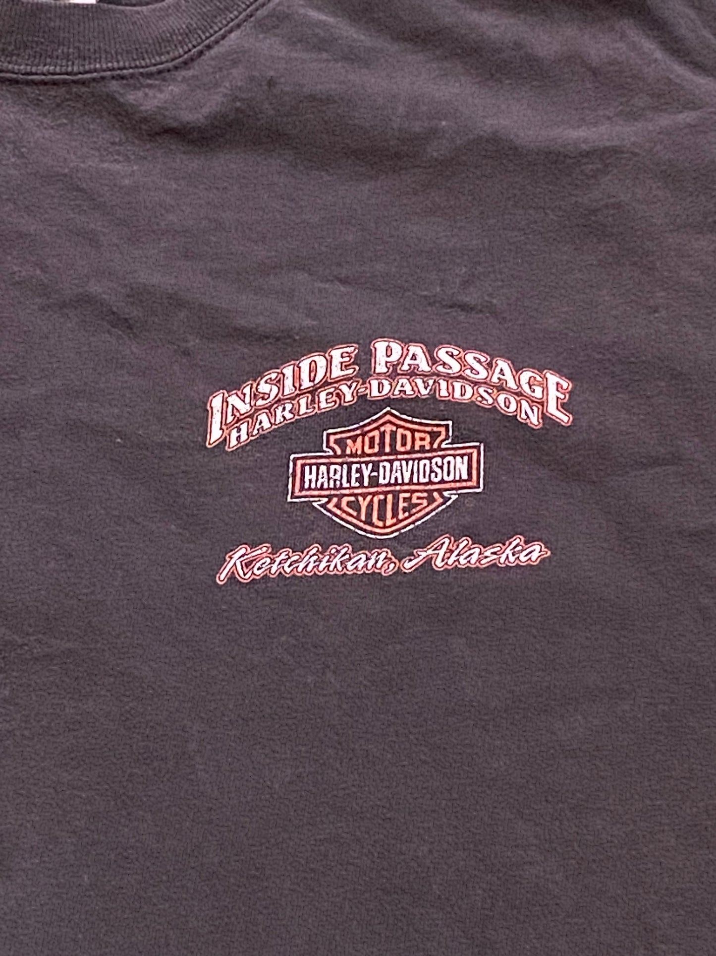 Vintage Harley Davidson inside passage Alaska Tee