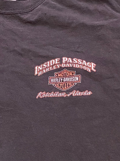 Vintage Harley Davidson inside passage Alaska Tee