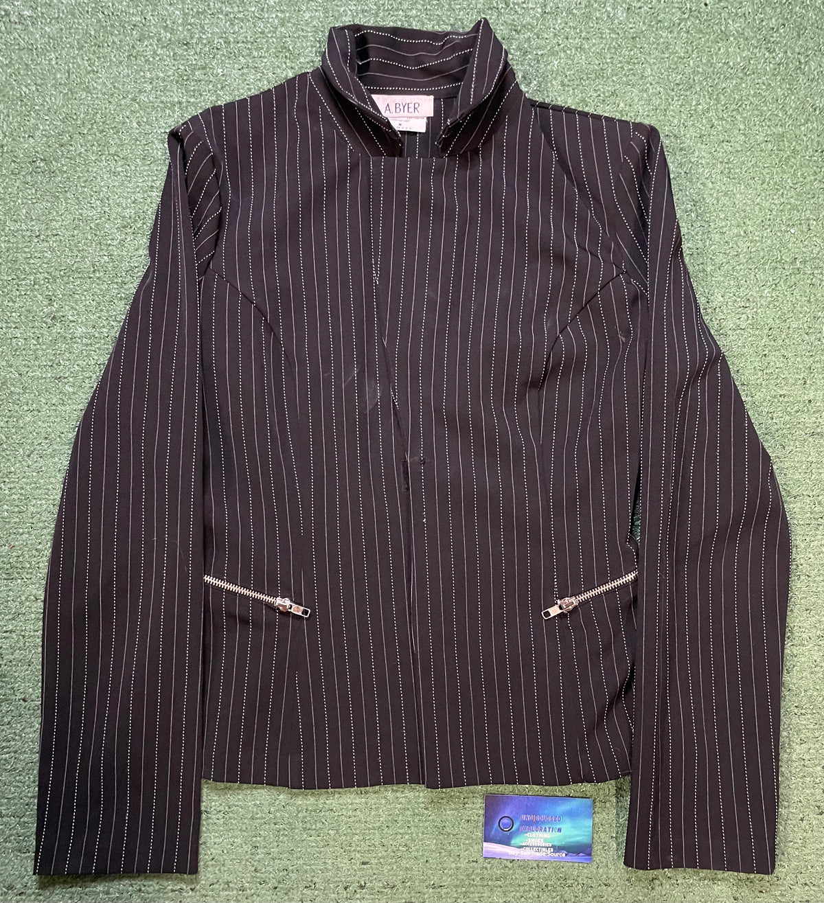 black pinstripe A. Byer longsleeve