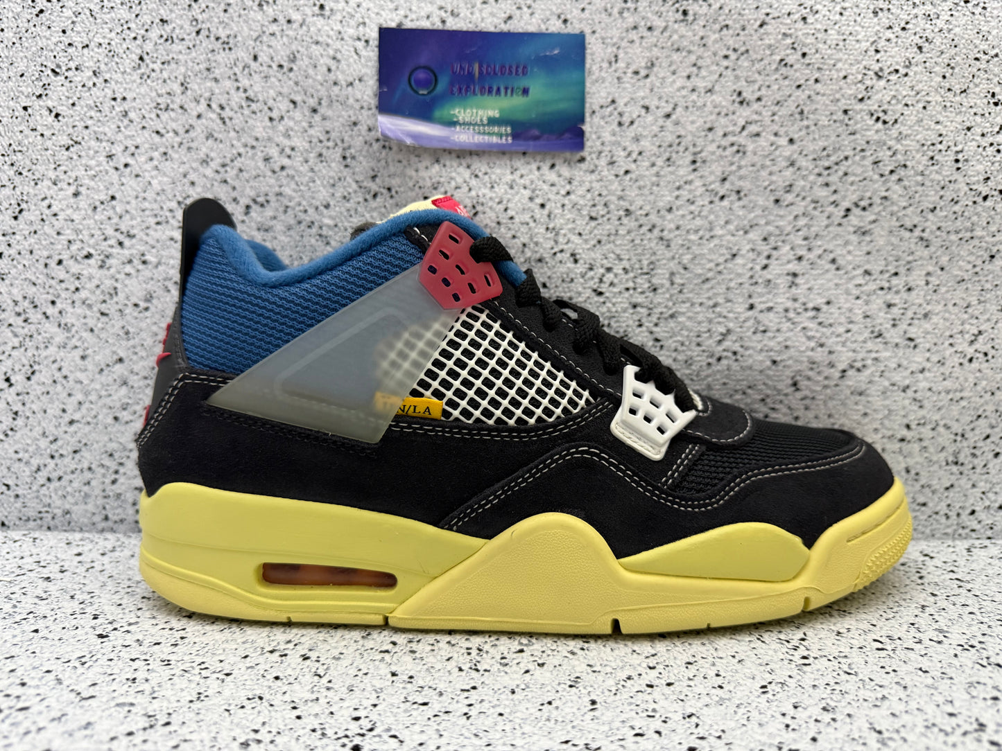 Jordan 4 Union Noir 9 Men/10.5 Women “Preowned”