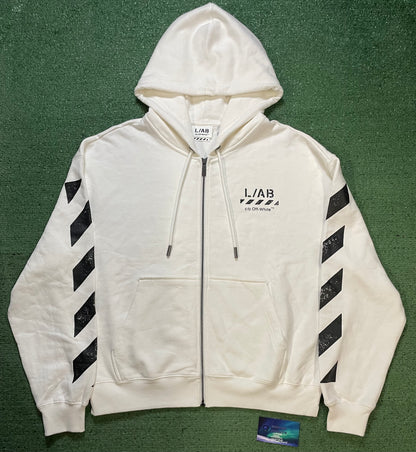 L/AB c/o Off-White Core Diagonal Zip Hoodie