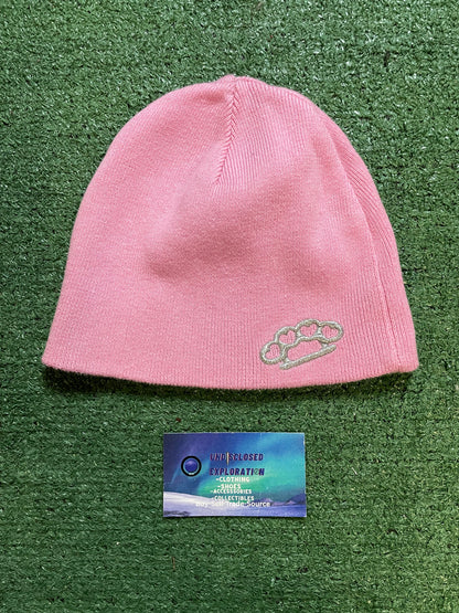 Vintage Beanie pink brass knuckle beanie