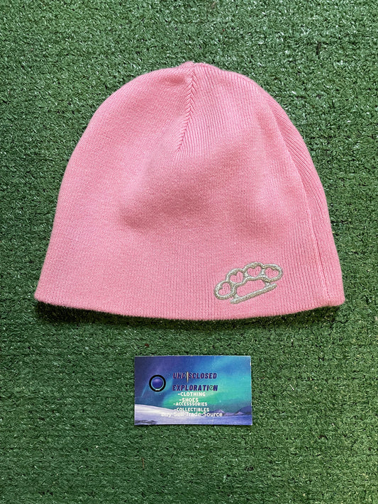 Vintage Beanie pink brass knuckle beanie