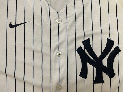 New York Yankees pinstripe white and navy jersey