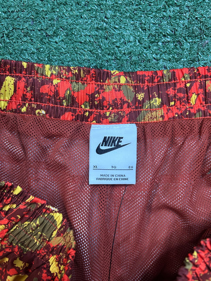 Nike woven orange trek divison shorts