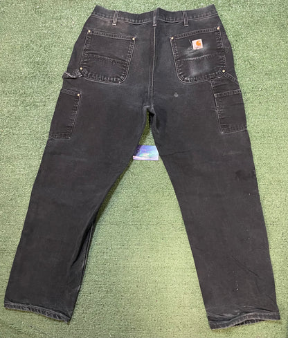 Vintage 2000s Carhartt black double knees pants