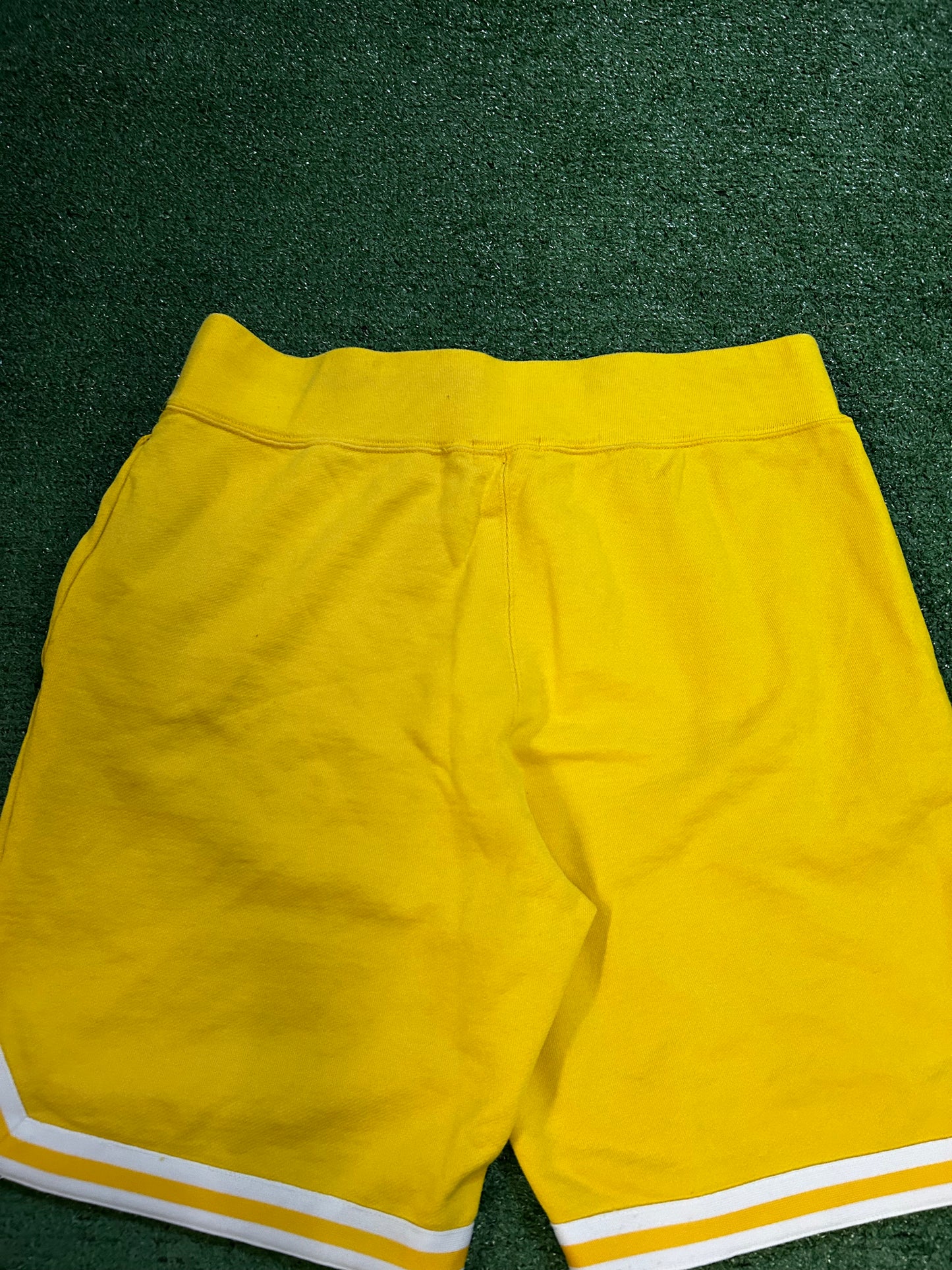 Bape yellow pirate shorts