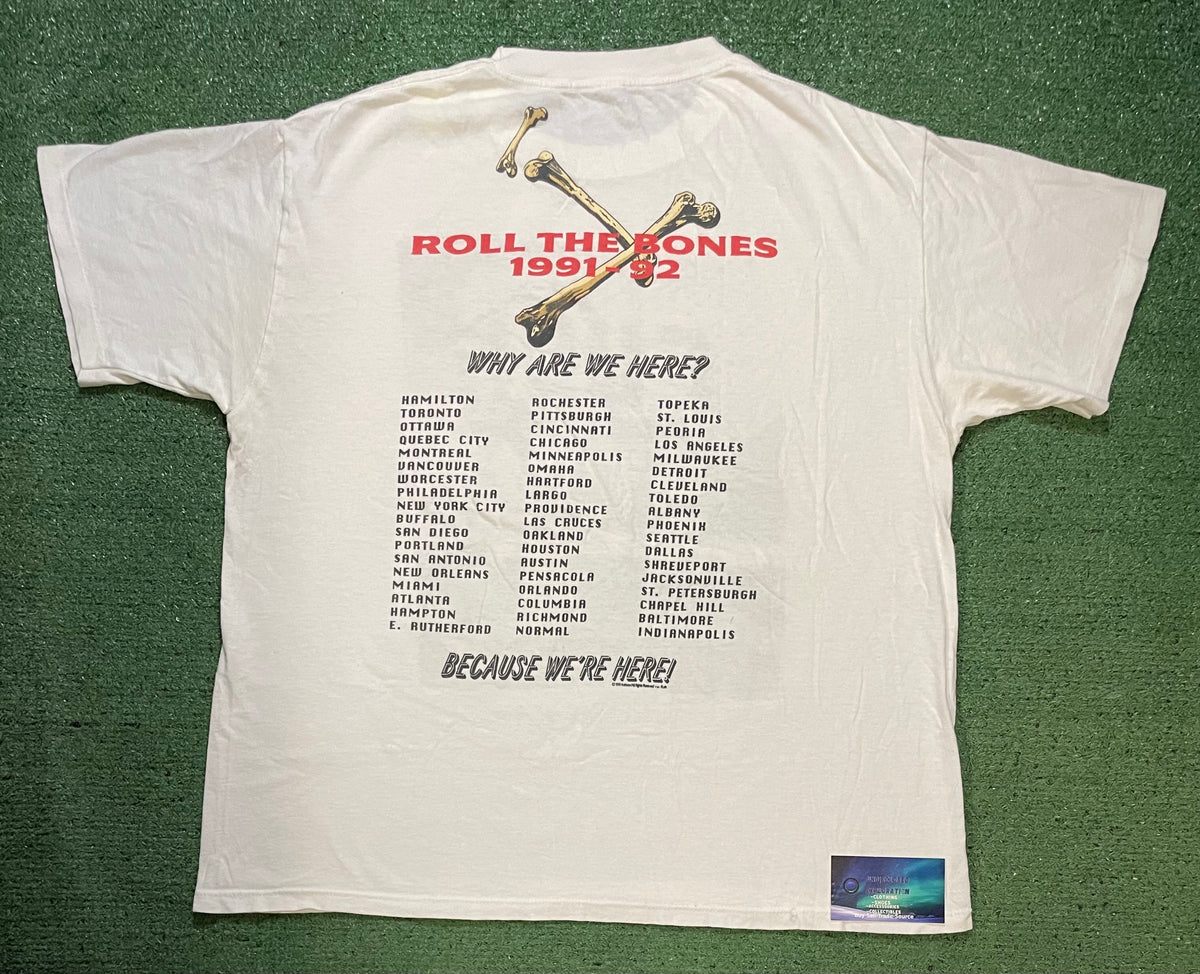 vintage 1991–1992 Rush Roll the Bones tee