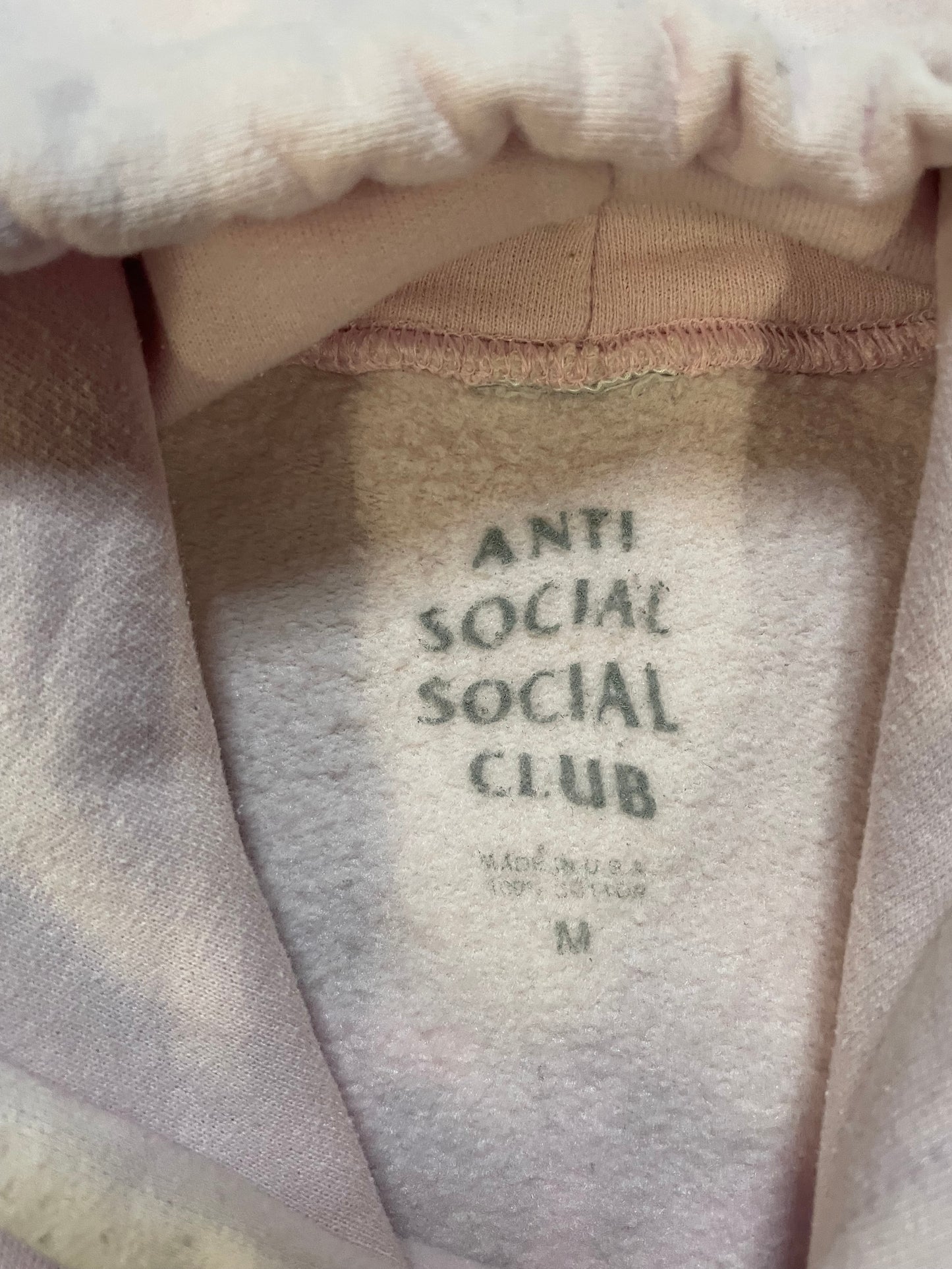 Anti Social Social Club pink hoodie