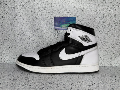 Jordan 1 High Black White 10 Men/11.5 Women “Preowned”