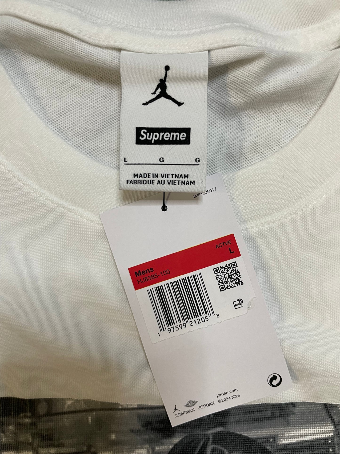 Supreme X Jordan Biggie tee