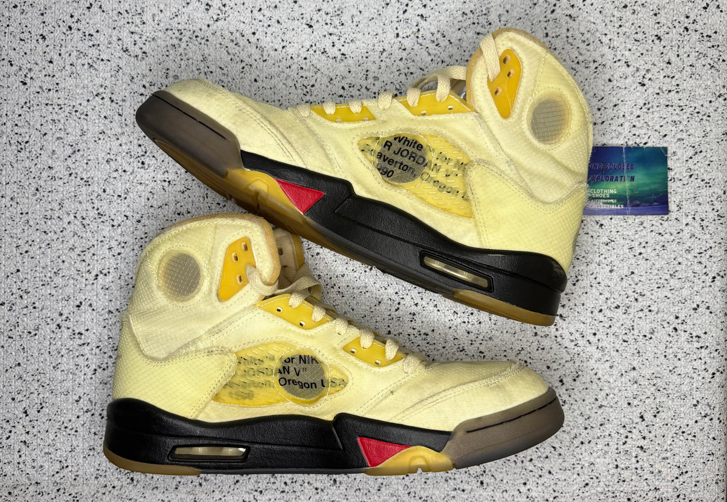 Jordan 5 Off White Sail 10.5 Men/12 Women “Preowned”