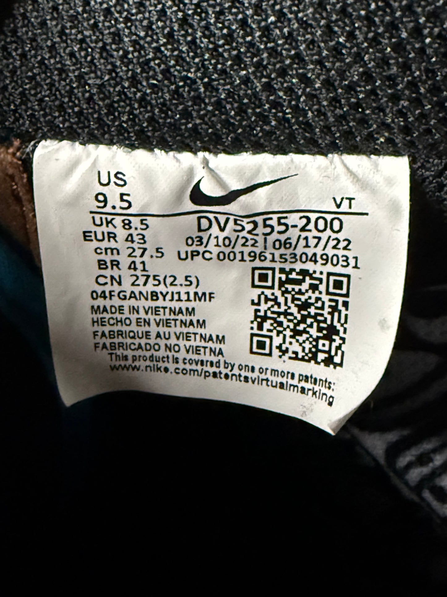 Nike Air Force 1 Undefeated Pink Prime 9.5 Men/11 Women “Preowned”
