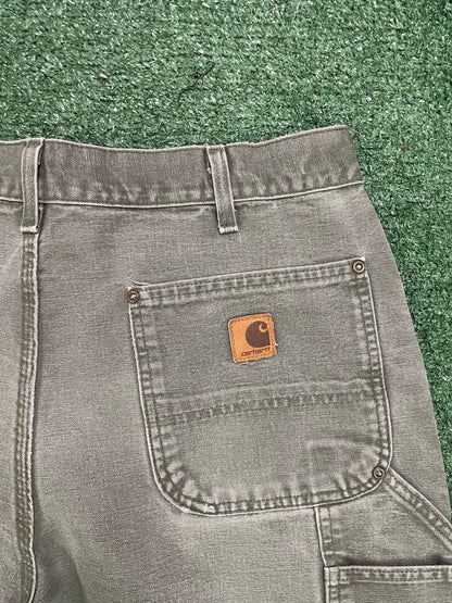 Vintage Carhartt moss green double knees