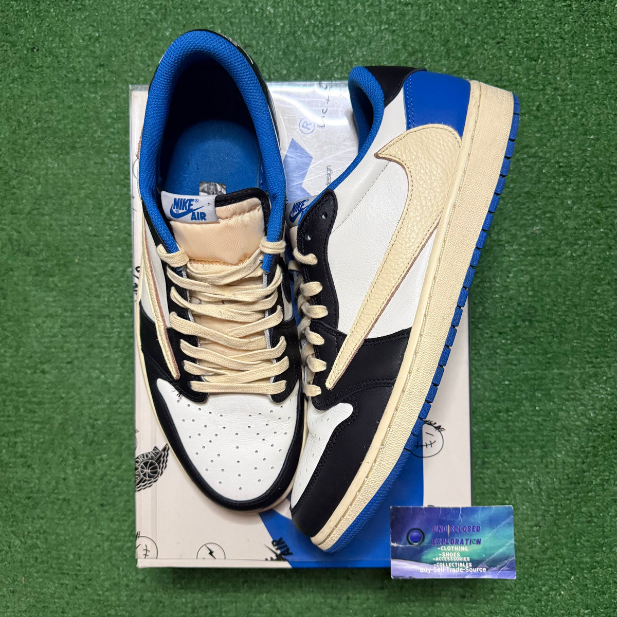 Jordan 1 Low Travis Scott Fragment 12 Men “Preowned”