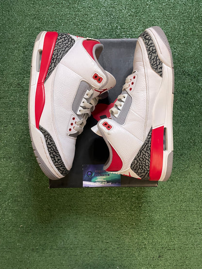 Air Jordan 3 Retro fire red 2022 size 11.5men/13women