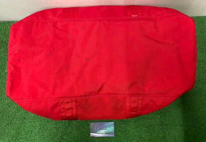 Supreme red duffle bag FW24