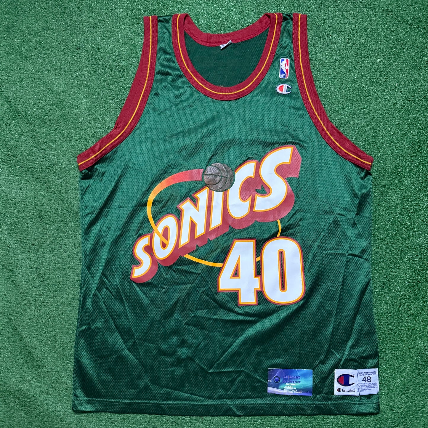 Vintage Seattle SuperSonics Shawn Kemp Jersey