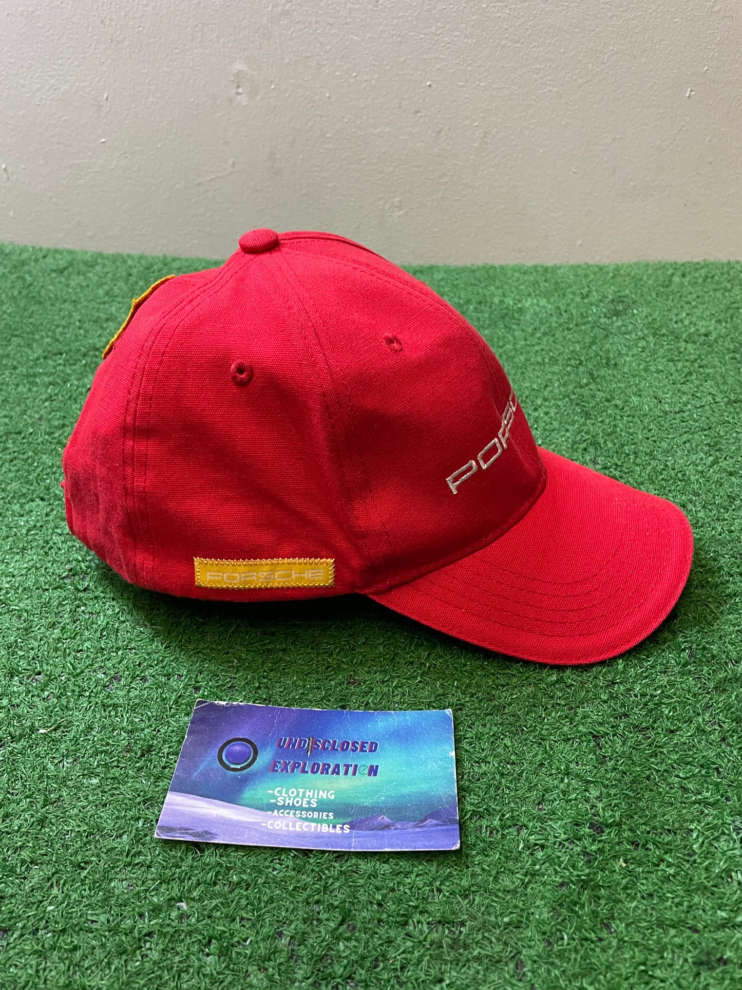 Vintage Porsche 911 Turbo red hat