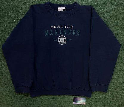 Vintage 1990s Seattle Mariners embroidered crewneck
