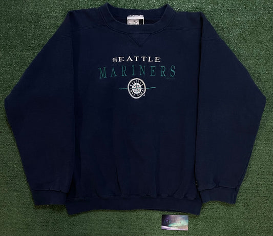 Vintage 1990s Seattle Mariners embroidered crewneck