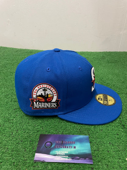 Seattle Mariners blue and orange 30th anniversary new era hat