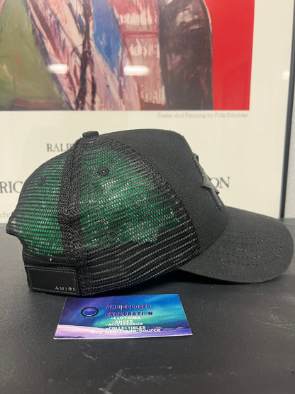 Amiri 3 star black hat