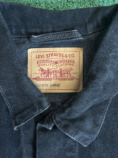 Vintage Levis Black Denim jean jacket