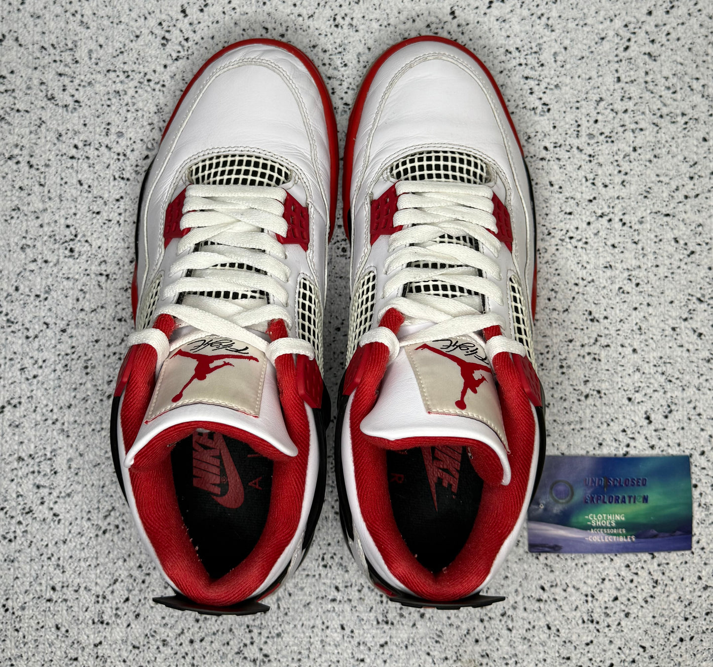 Jordan 4 Fire Red 8.5 Men/10 Women “Preowned”