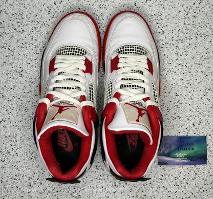 Jordan 4 Fire Red 8.5 Men/10 Women “Preowned”
