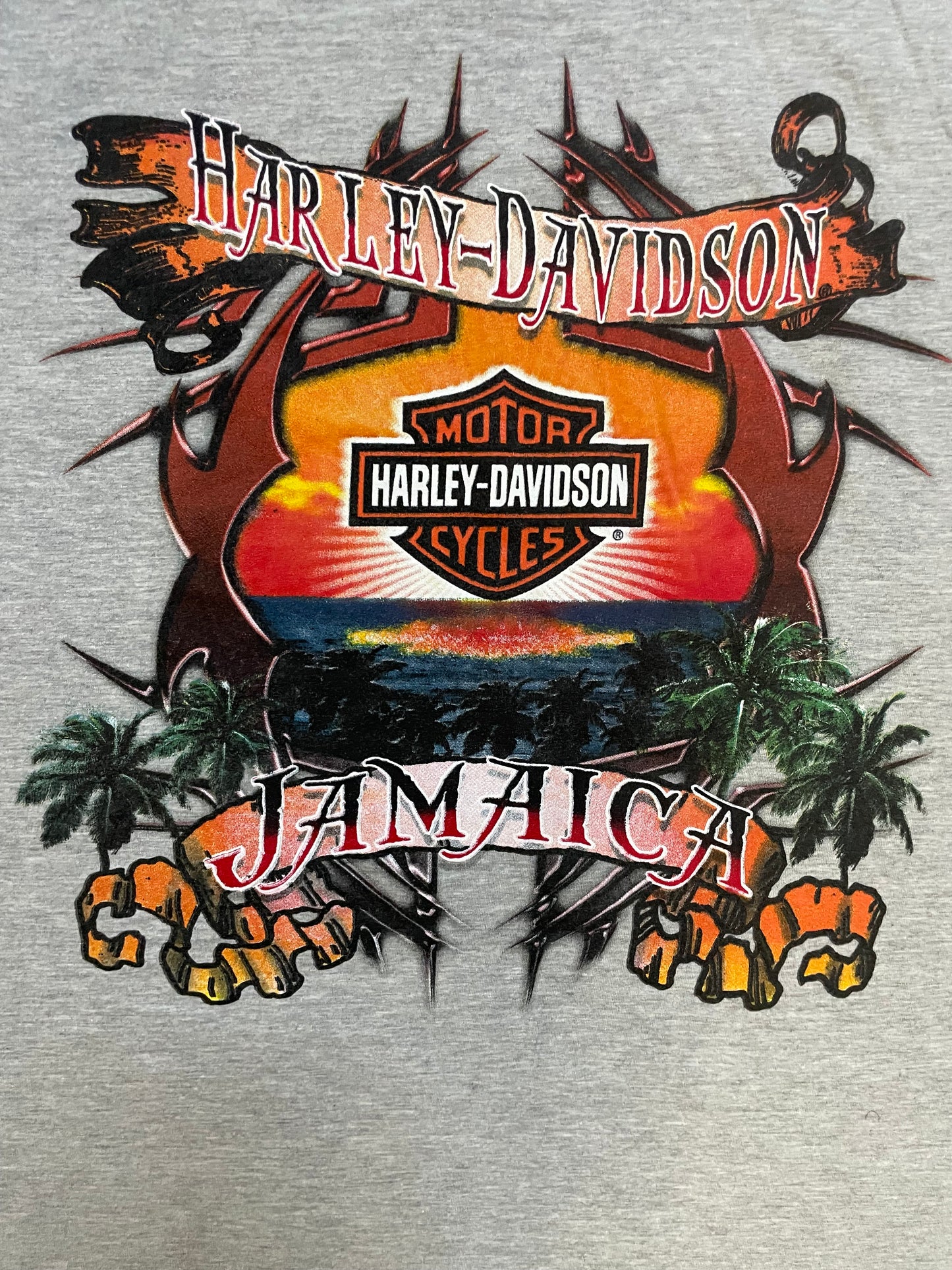 Vintage 2000s Harley Davidson Jamaica cutoff tee