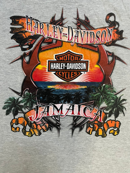 Vintage 2000s Harley Davidson Jamaica cutoff tee