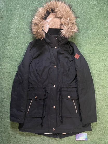 Vintage 2000s Hollister black parka jacket