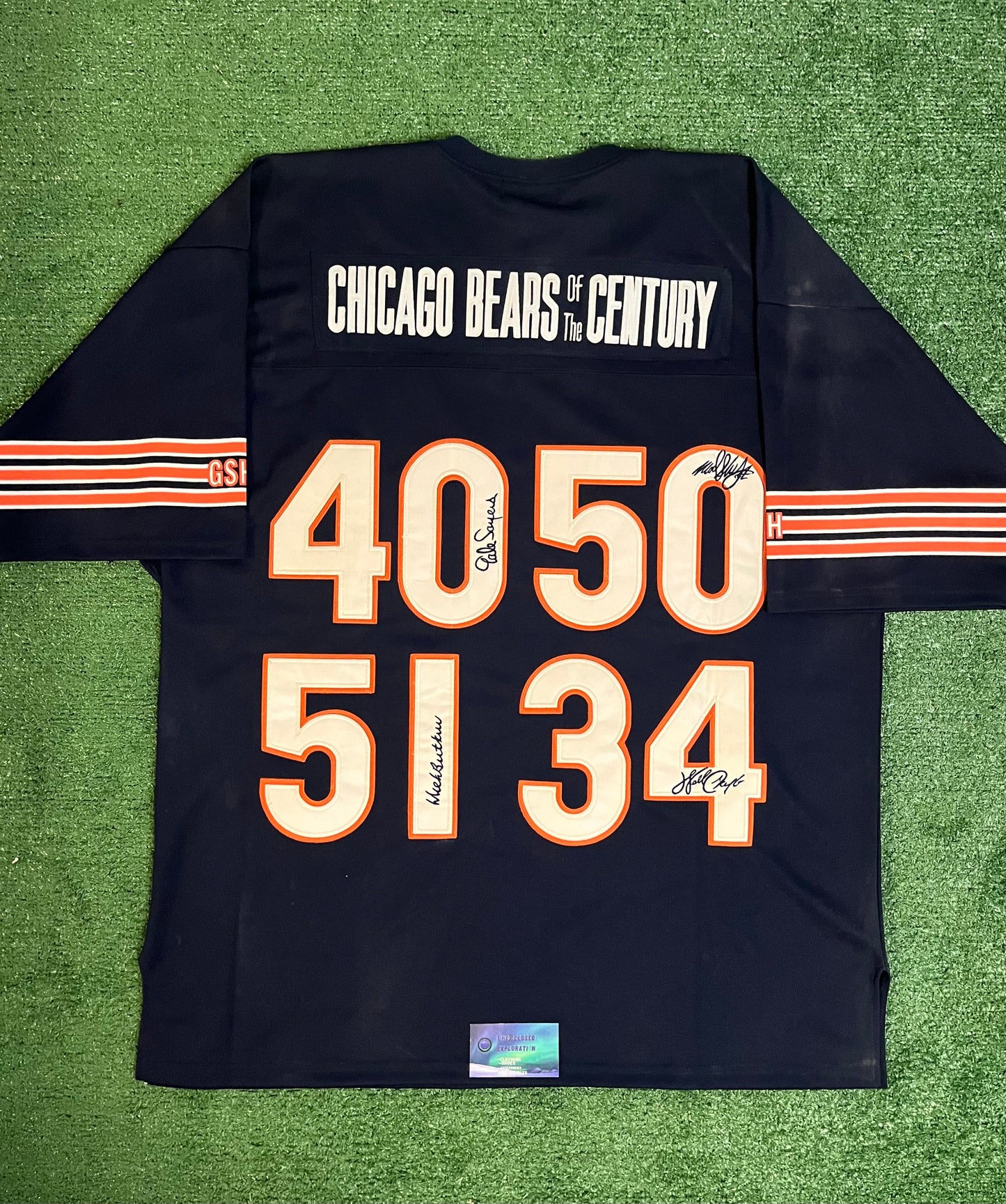 Vintage Jeff Hamilton limited edition players of the century Chicago bears jersey