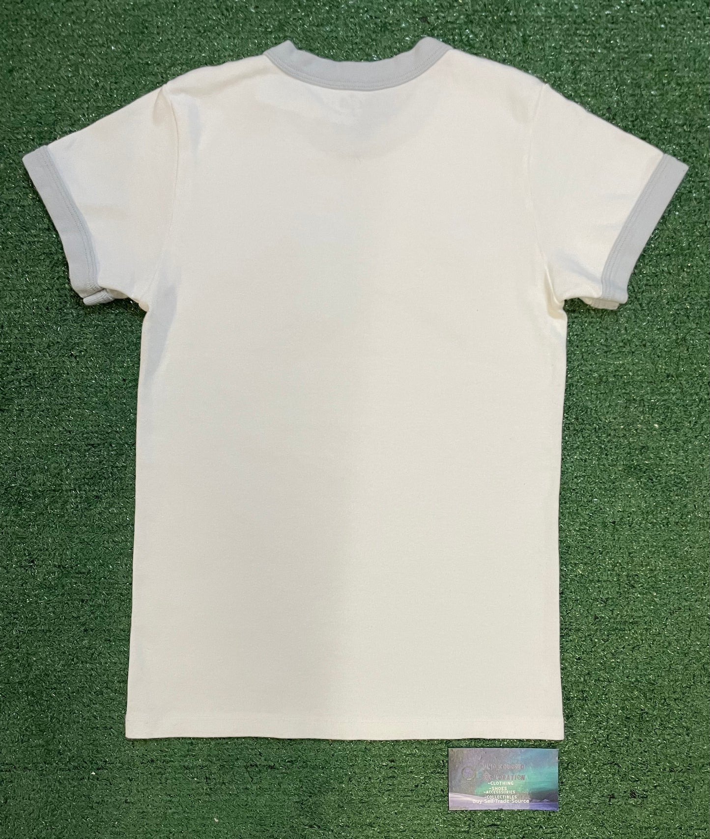 Brandy Melville/John Galt 23 white and light blue tee
