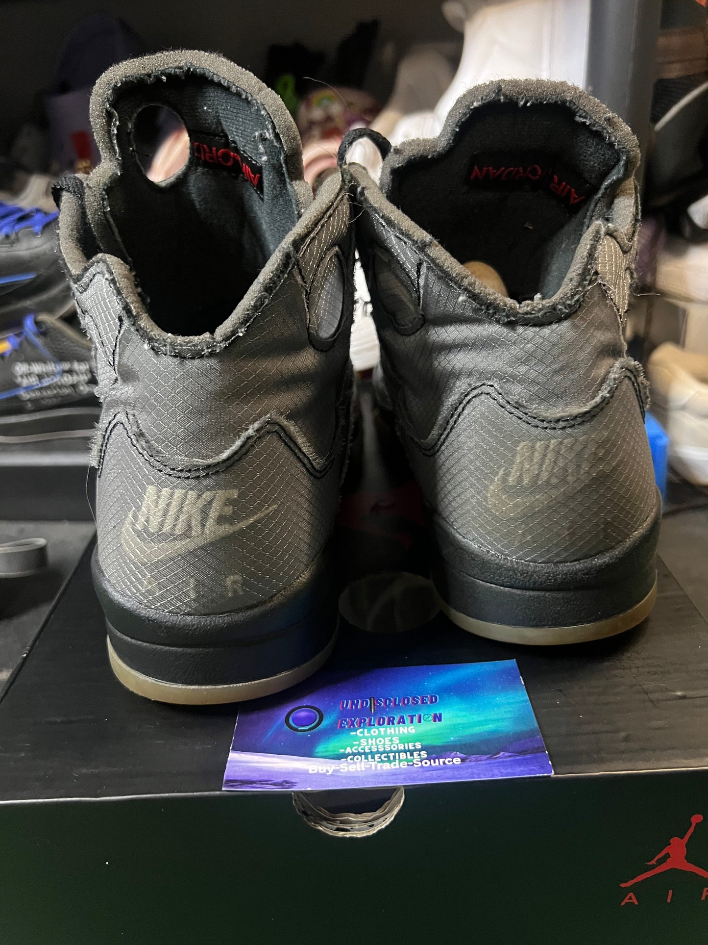 Jordan 5 X off white muslin size 8men/9.5women