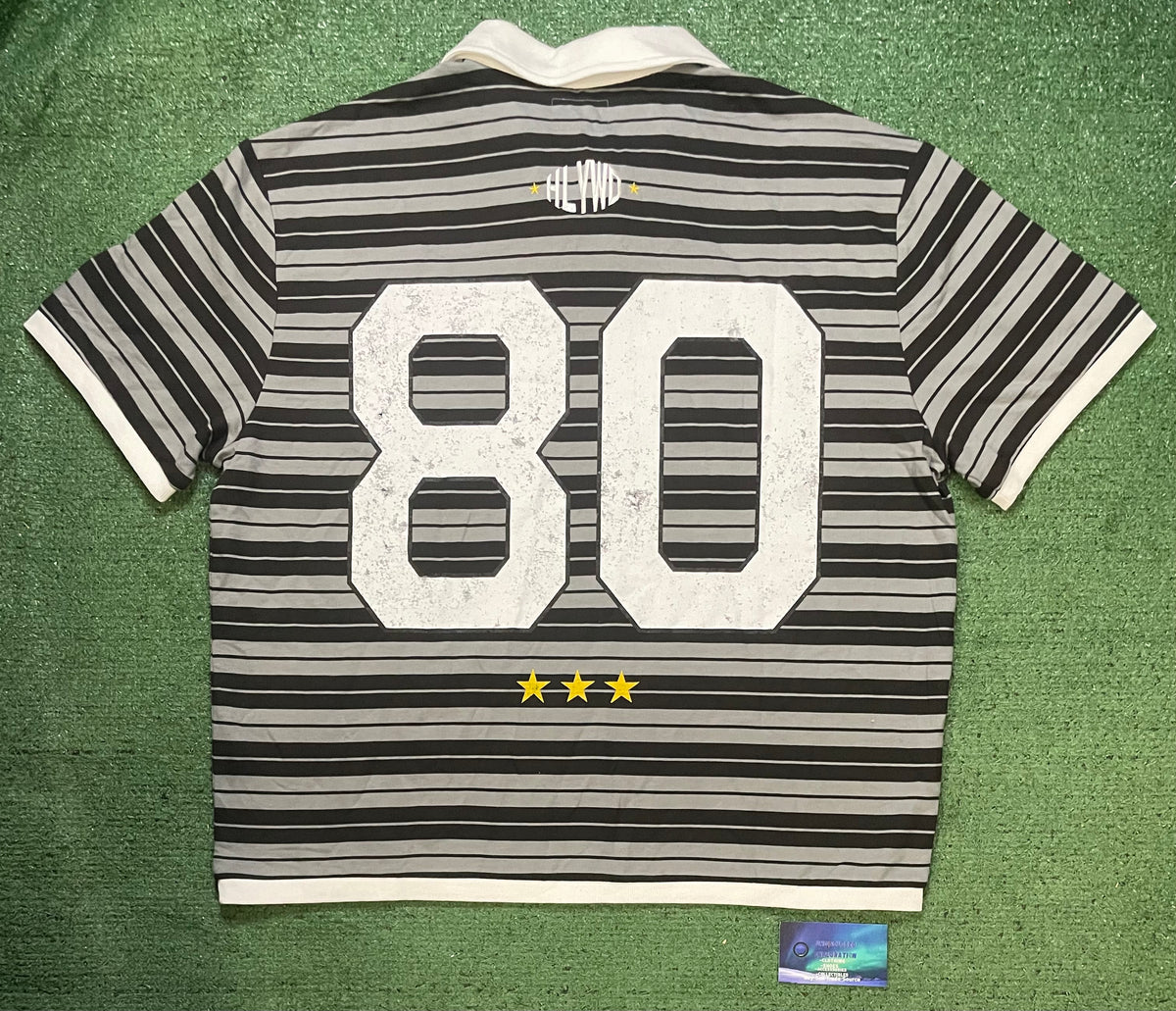 Hollywood stars striped #80 polo
