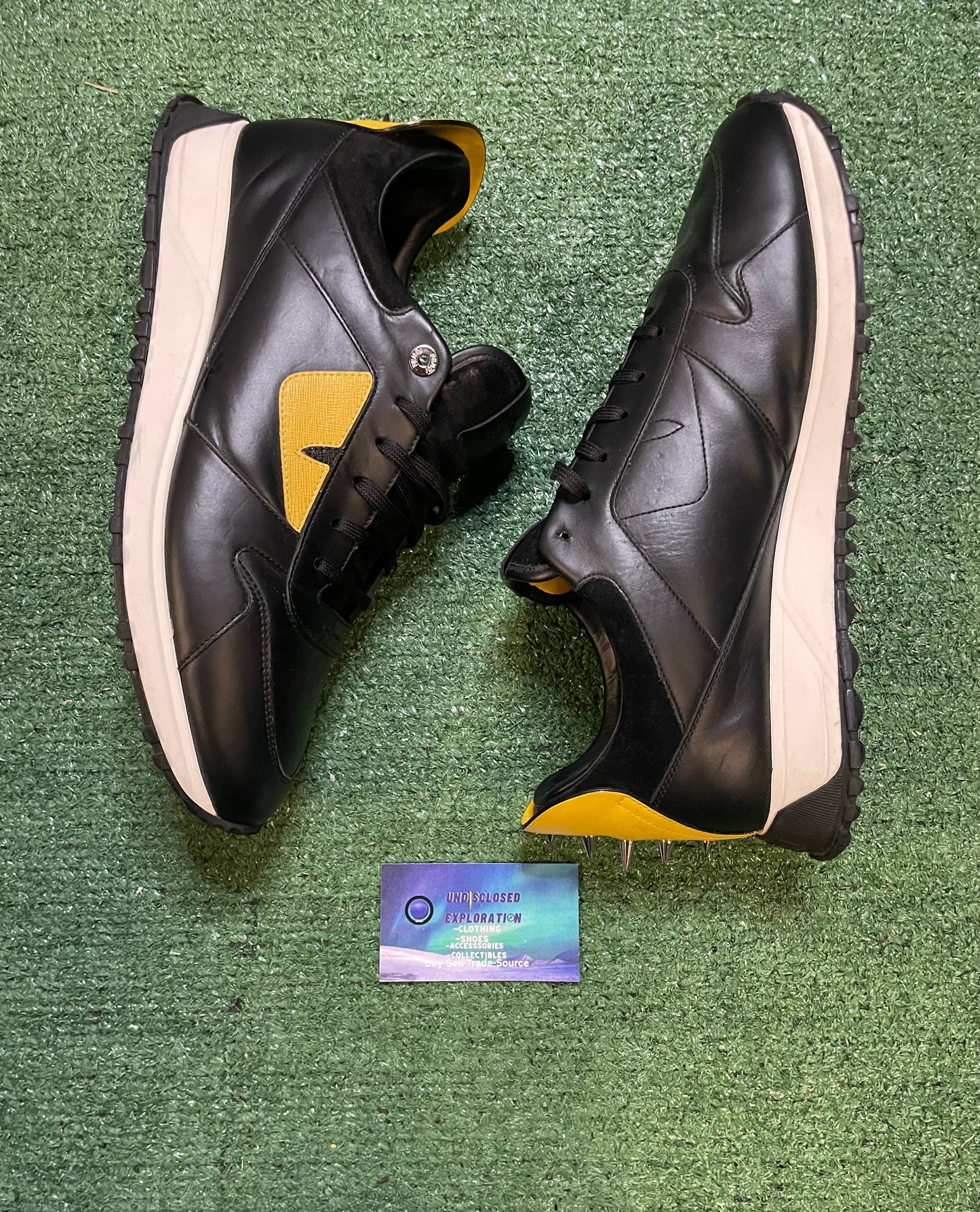 Fendi leather black bug eye monster size 10men/11.5women(EU 43)