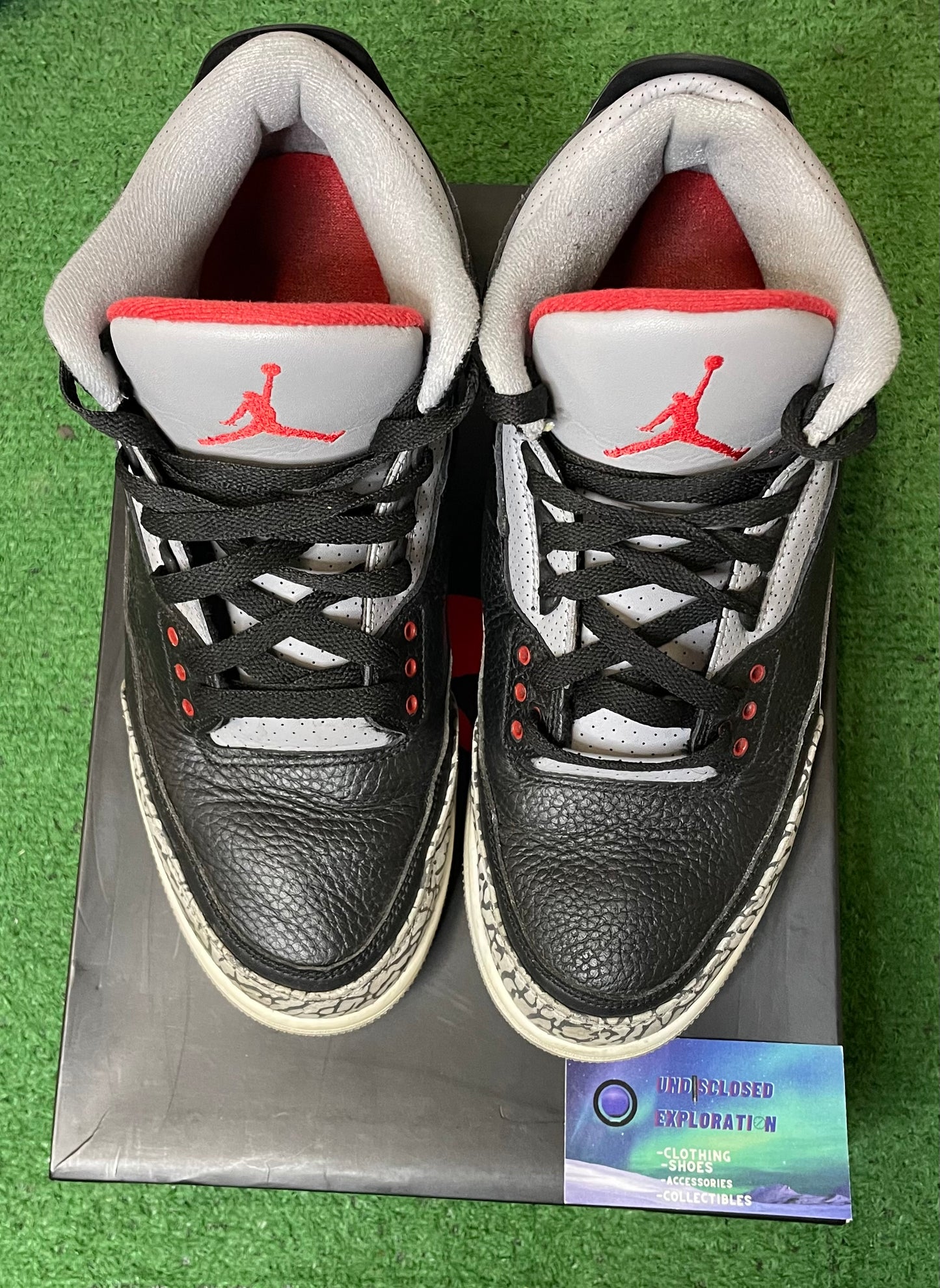 Jordan 3 black cement 2018 size 10.5men/12women