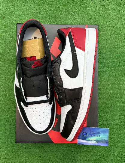 Jordan 1 Low Black Toe