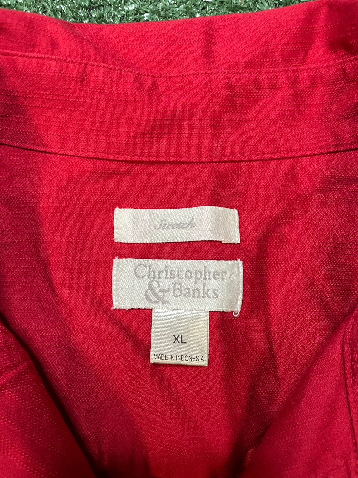 Christopher & banks red button up