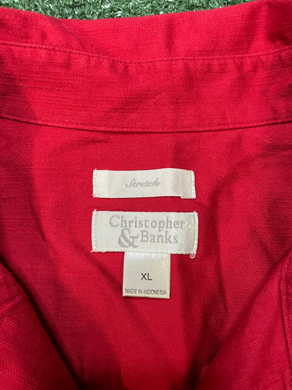 Christopher & banks red button up